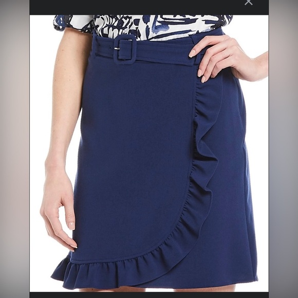 Karl Lagerfeld Dresses & Skirts - Karl Lagerfeld Ruffle Belted Skirt.